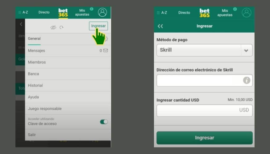 Bet365 App, Bet365 Chile