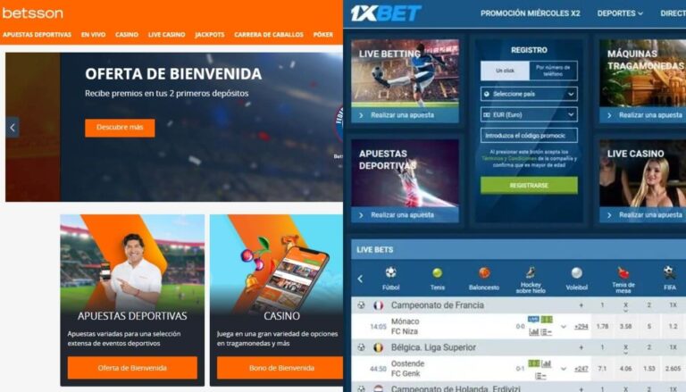 Betsson Chile vs 1xBet Chile casinomania