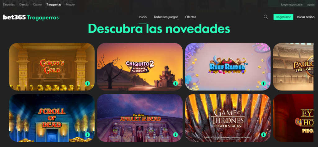 Casinos online Bet365 revisión